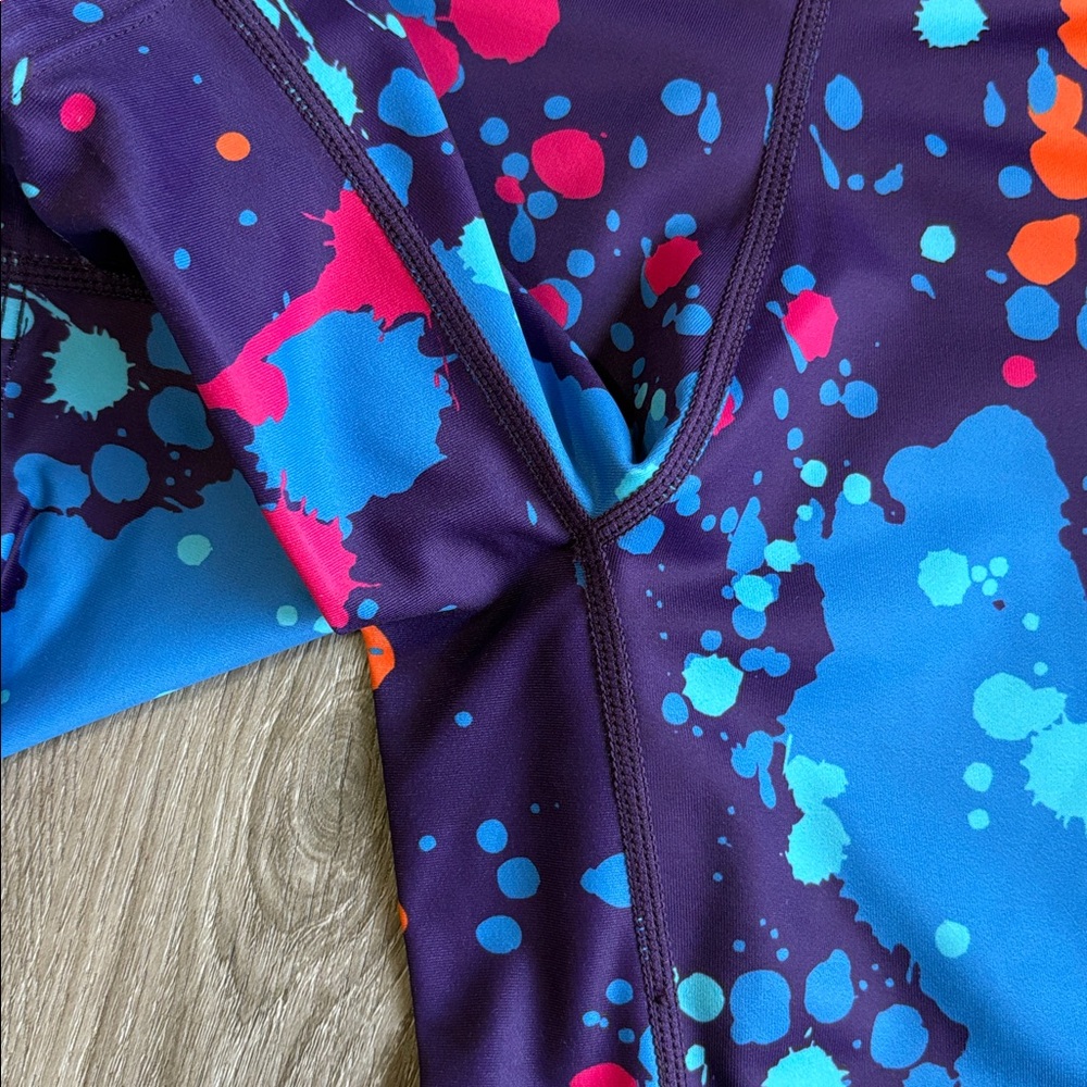 Constantly Varied Gear (CVG) Purple Paint Splatter Shorts 5” - Picture 2 of 6
